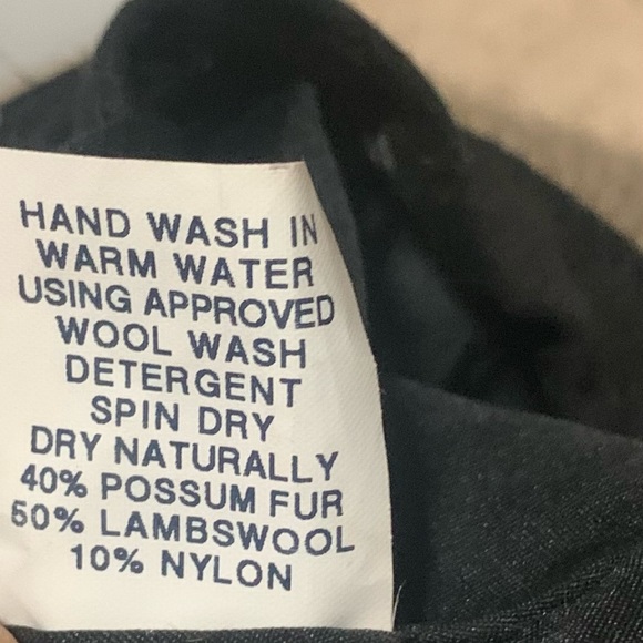 Mc Donald New Zealand Possum Fur Lambswool Cheesecutter Peak Cap Size Large - Picture 13 of 13